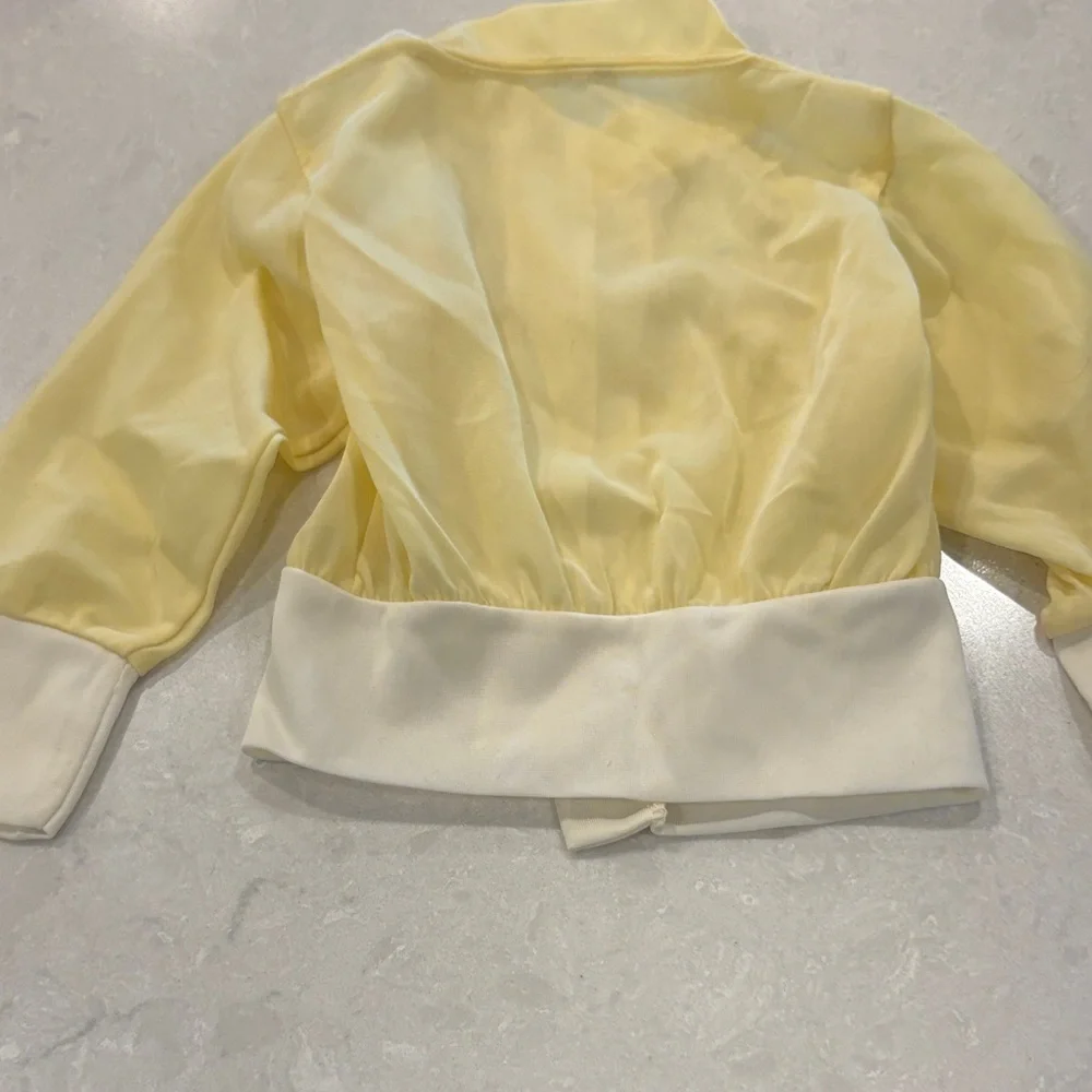 Charming Kids Jacket in Yellow and White